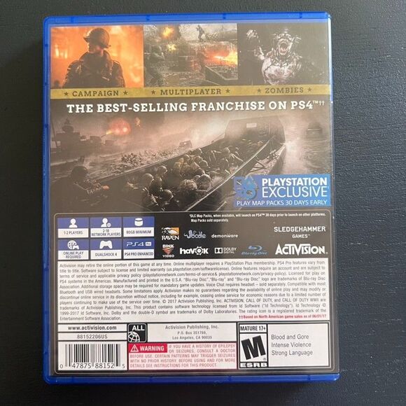 Call of Duty: WWII WW2 (Sony Playstation 4, 2017) PS4 World War Two - Picture 2 of 3